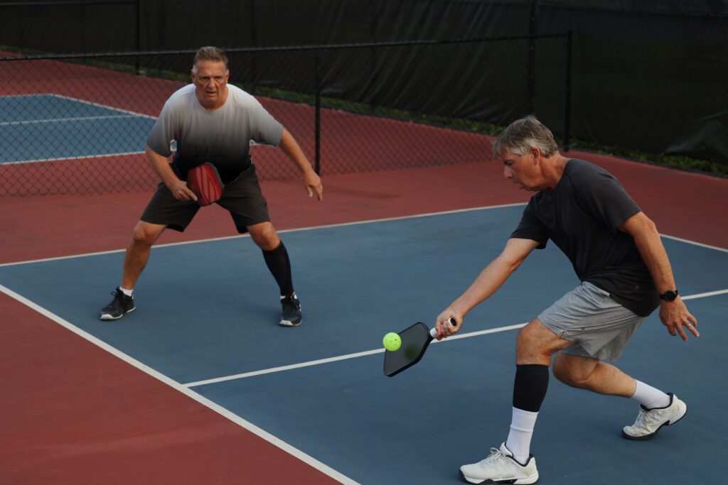 pickleball action